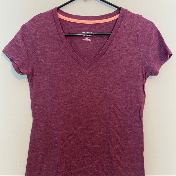 Mossimo XS Purple V-Neck Shirt - Picture 2 of 5